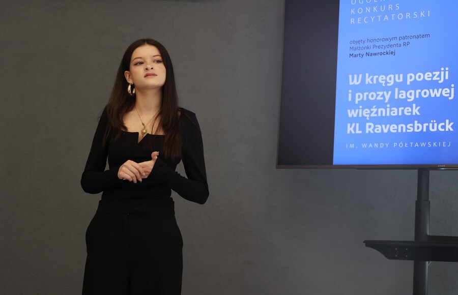 Przesłuchania w XII edycji ogólnopolskiego konkursu recytatorskiego „W kręgu poezji i prozy lagrowej więźniarek KL Ravensbrück im. Wandy Półtawskiej” – Rzeszów, 19 marca 2026. Fot. Katarzyna Gajda-Bator (IPN)