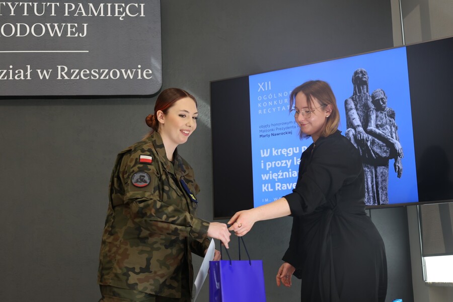 Przesłuchania w XII edycji ogólnopolskiego konkursu recytatorskiego „W kręgu poezji i prozy lagrowej więźniarek KL Ravensbrück im. Wandy Półtawskiej” – Rzeszów, 19 marca 2026. Fot. Katarzyna Gajda-Bator (IPN)