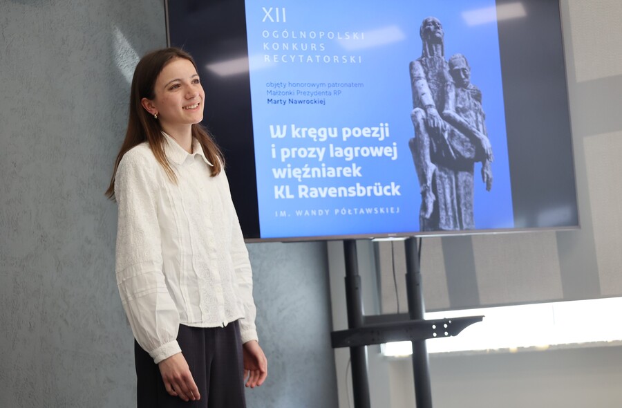 Przesłuchania w XII edycji ogólnopolskiego konkursu recytatorskiego „W kręgu poezji i prozy lagrowej więźniarek KL Ravensbrück im. Wandy Półtawskiej” – Rzeszów, 19 marca 2026. Fot. Katarzyna Gajda-Bator (IPN)