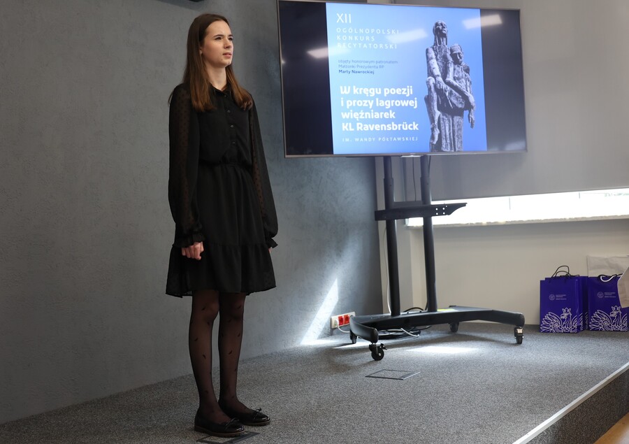 Przesłuchania w XII edycji ogólnopolskiego konkursu recytatorskiego „W kręgu poezji i prozy lagrowej więźniarek KL Ravensbrück im. Wandy Półtawskiej” – Rzeszów, 19 marca 2026. Fot. Katarzyna Gajda-Bator (IPN)