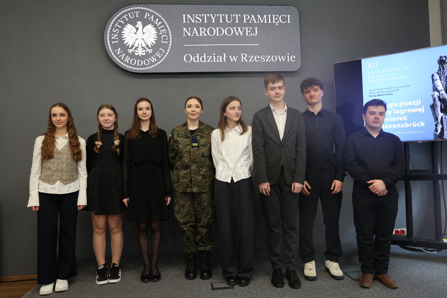 Przesłuchania w XII edycji ogólnopolskiego konkursu recytatorskiego „W kręgu poezji i prozy lagrowej więźniarek KL Ravensbrück im. Wandy Półtawskiej” – Rzeszów, 19 marca 2026. Fot. Katarzyna Gajda-Bator (IPN)