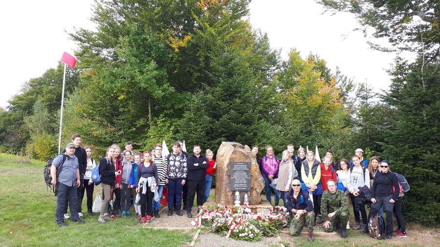 Rajd dla młodzieży „Szlakiem Bojów Wrześniowych” po Pogórzu Przemyskim.