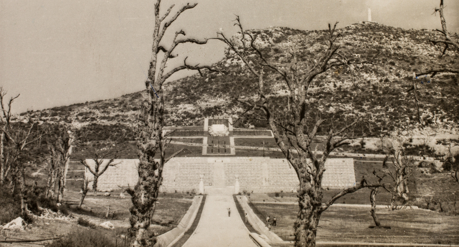 Polski Cmentarz Wojenny pod Monte Cassino w 1945 r.