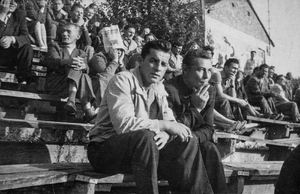 Zdjęcie 004. Antoni Kopaczewski prawdopodobnie na meczu piłki nożnej w Lublinie na przełomie lat 50. i 60. XX w.