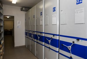 Magazyn w Oddziałowym Archiwum IPN w Rzeszowie. Fot. Igor Witowicz.