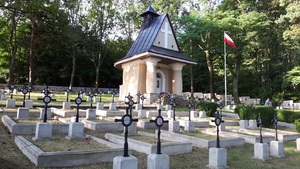 Fot. 2. Cmentarz Legionistów Polskich Nr 171 w Łowczówku, położony na wzgórzu Kopaniny