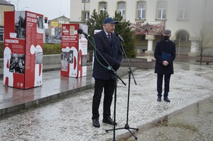 Otwarcie wystawy „Tu rodziła się »Solidarność«” w Jaśle.