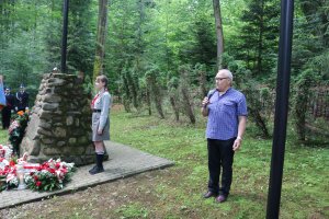 Uroczystości upamiętniające 81. rocznicę egzekucji na Górze Gruszka w pobliżu wsi Tarnawa Górna (pow. Sanok)