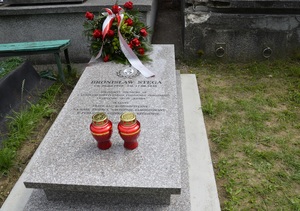 Grób Bronisława Stęgi „Kolejarza” na Cmentarzu Pobitno w Rzeszowie