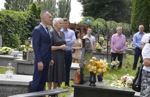 Uroczystości upamiętniające Bronisława Stęgę „Kolejarza” na cmentarzu Pobitno w Rzeszowie