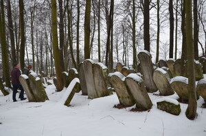 Cmentarz żydowski przy ul. Wierzbowej - Korczyna, 25 stycznia 2022 r. Fot. K. Gajda-Bator IPN O/Rzeszów