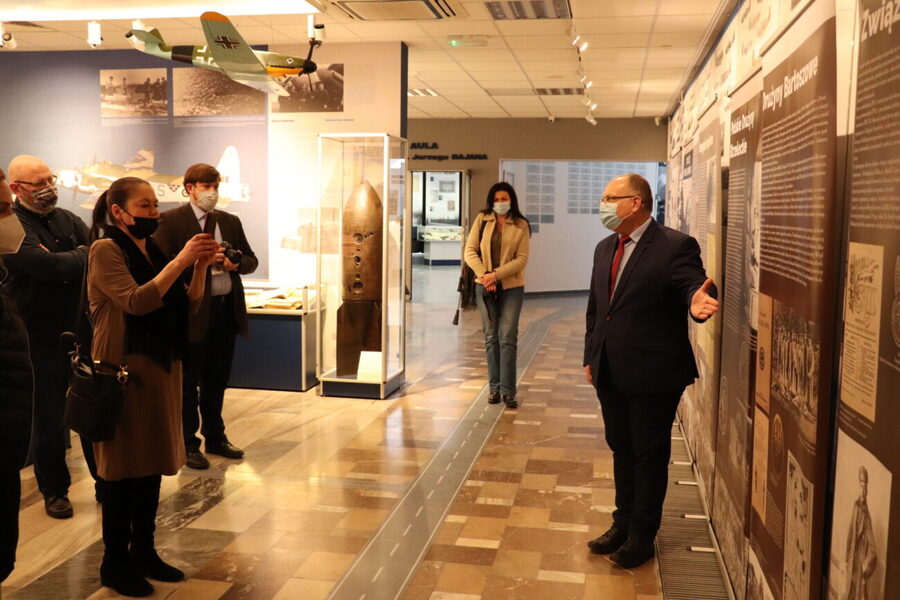 Otwarcie wystawy „Młodzi dla Niepodległej” w Muzeum Sił Powietrznych w Dęblinie, 28 stycznia 2022 r. Fot. Malwina Markiewicz MSP w Dęblinie