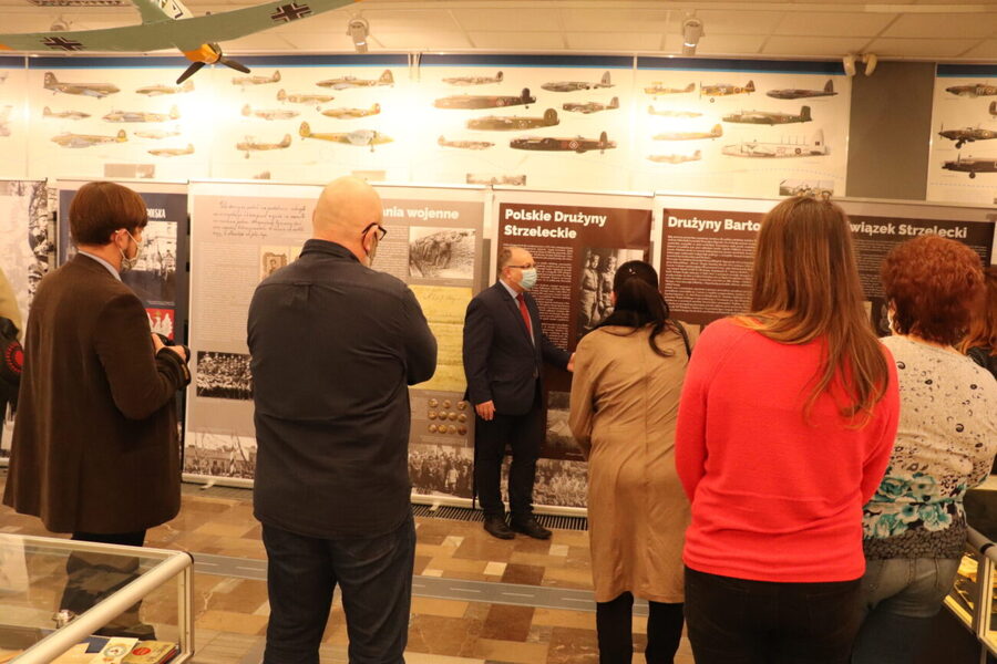 Otwarcie wystawy „Młodzi dla Niepodległej” w Muzeum Sił Powietrznych w Dęblinie, 28 stycznia 2022 r. Fot. Malwina Markiewicz MSP w Dęblinie