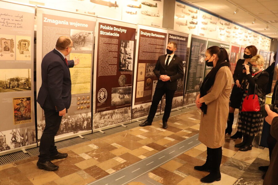 Otwarcie wystawy „Młodzi dla Niepodległej” w Muzeum Sił Powietrznych w Dęblinie, 28 stycznia 2022 r. Fot. Malwina Markiewicz MSP w Dęblinie