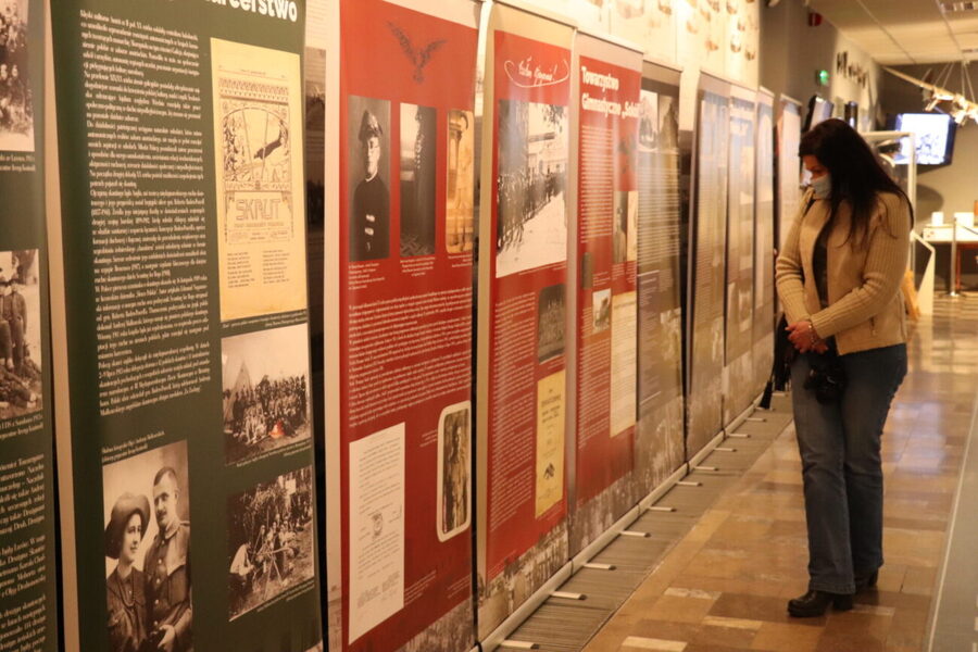 Otwarcie wystawy „Młodzi dla Niepodległej” w Muzeum Sił Powietrznych w Dęblinie, 28 stycznia 2022 r. Fot. Malwina Markiewicz MSP w Dęblinie