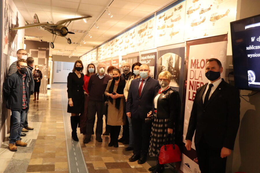 Otwarcie wystawy „Młodzi dla Niepodległej” w Muzeum Sił Powietrznych w Dęblinie, 28 stycznia 2022 r. Fot. Malwina Markiewicz MSP w Dęblinie