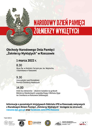 Narodowy Dzień Pamięci Żołnierzy Wyklętych – Rzeszów, 1 marca 2022