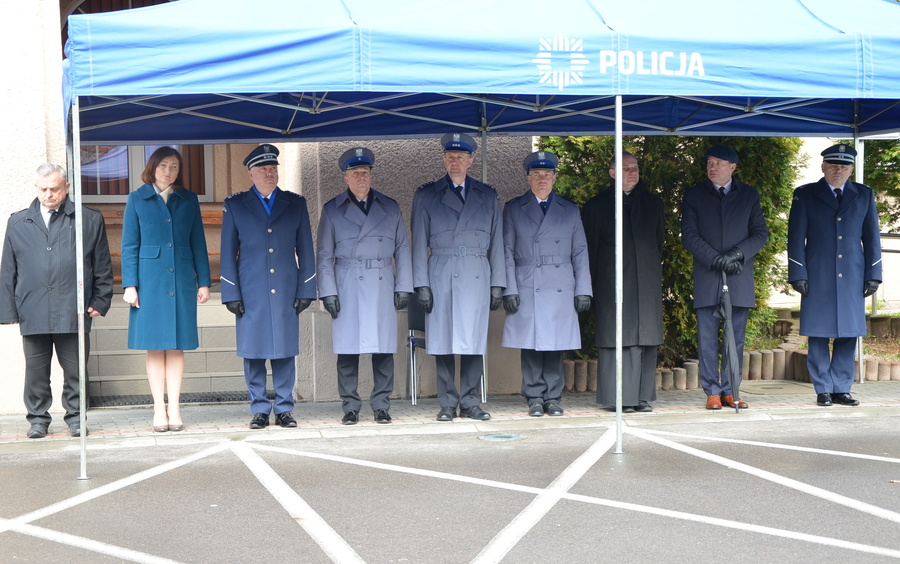 W hołdzie poległym policjantom - uroczystości przed KWP w Rzeszowie, 11 kwietnia 2022, Fot. K. Gajda-Bator IPN O/Rzeszów