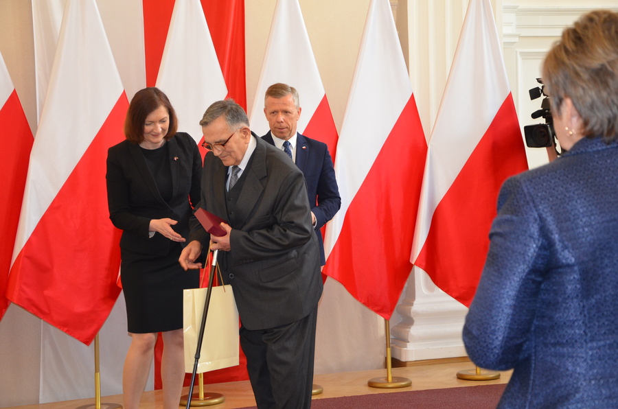 Uroczystość odznaczenia Krzyżem Komandorskim Orderu Odrodzenia Polski za pomoc ludności żydowskiej – Rzeszów, 28 kwietnia 2022. Fot. K. Gajda-Bator IPN O/Rzeszów