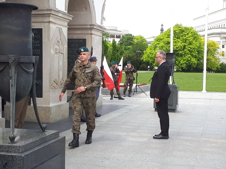 Poświęcenie sztandaru Związku Strzeleckiego „Strzelec” Józefa Piłsudskiego - Warszawa, 12 maja 2022. Fot. Jacek Magdoń IPN O/Rzeszów
