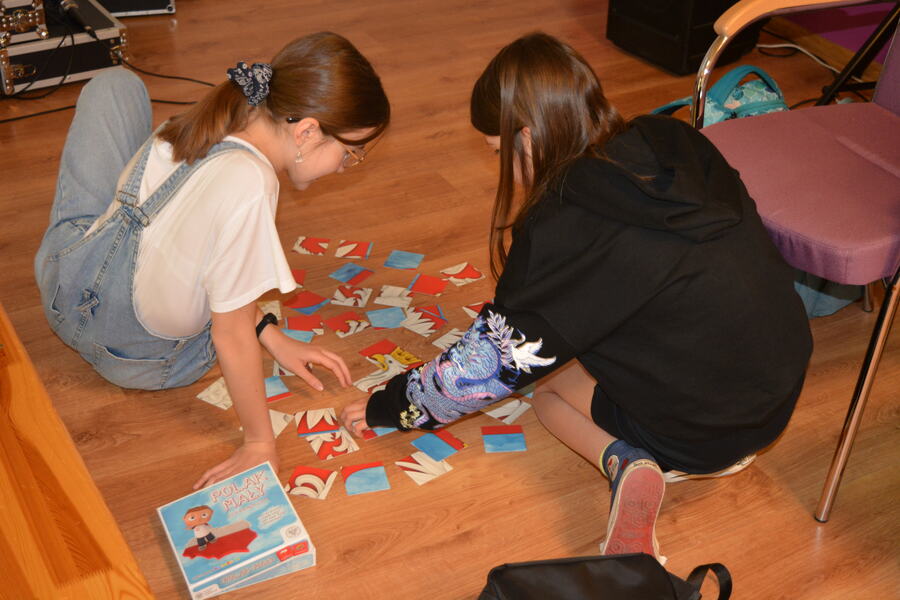 Miś Wojtek – przyjaciel i bohater, zajęcia edukacyjne dla dzieci i młodzieży – Dębica, 16 maja 2022. Fot. Monika Rojek-Kałek