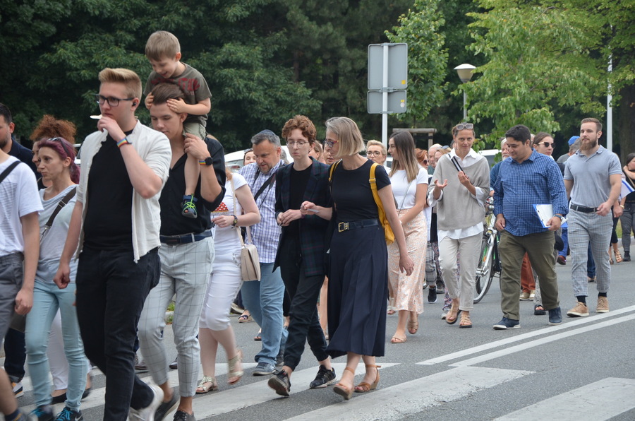 Marsz w hołdzie Żydów w 80. rocznicę likwidacji rzeszowskiego getta – Rzeszów, 7 lipca 2022. Fot. Katarzyna Gajda-Bator IPN O/Rzeszów