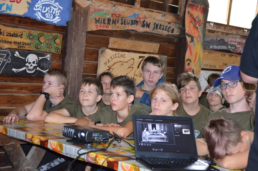 Zajęcia edukacyjne na obozie zorganizowanym przez IPN – Nasiczne, 8 sierpnia 2022. Fot. Katarzyna Gajda-Bator IPN O/Rzeszów