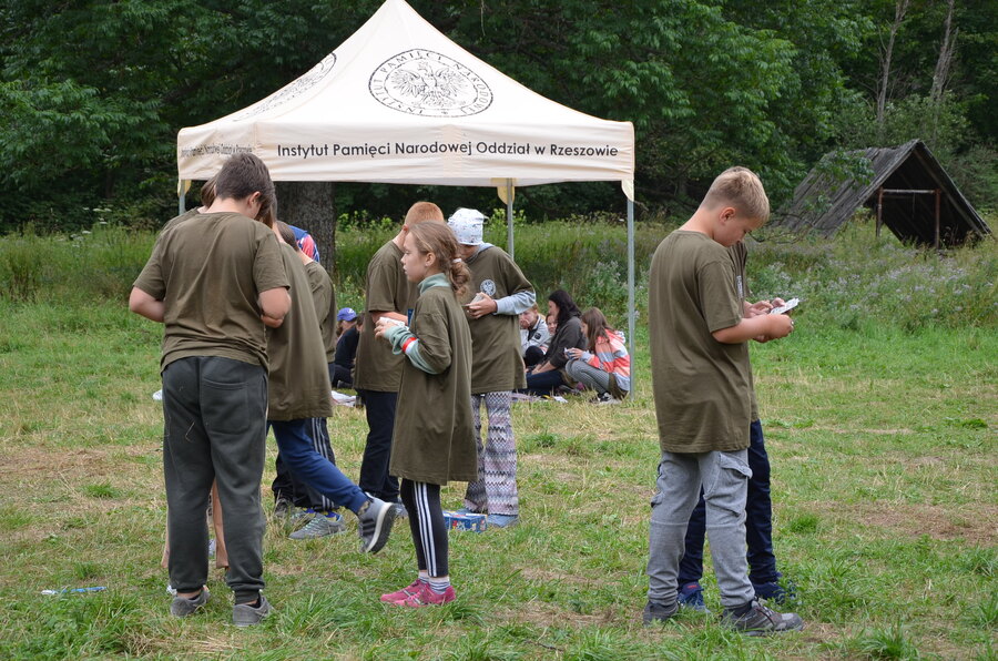 Zajęcia edukacyjne na obozie zorganizowanym przez IPN – Nasiczne, 8 sierpnia 2022. Fot. Katarzyna Gajda-Bator IPN O/Rzeszów
