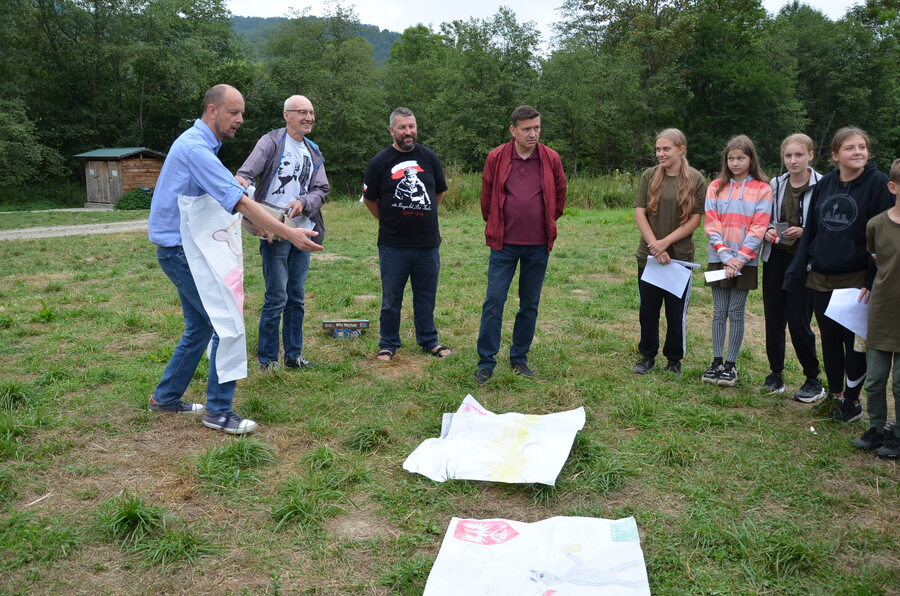 Zajęcia edukacyjne na obozie zorganizowanym przez IPN – Nasiczne, 8 sierpnia 2022. Fot. Katarzyna Gajda-Bator IPN O/Rzeszów