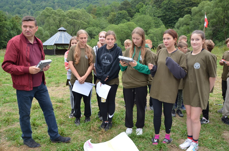 Zajęcia edukacyjne na obozie zorganizowanym przez IPN – Nasiczne, 8 sierpnia 2022. Fot. Katarzyna Gajda-Bator IPN O/Rzeszów