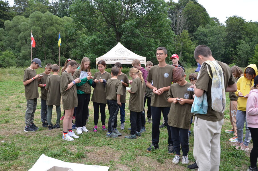 Zajęcia edukacyjne na obozie zorganizowanym przez IPN – Nasiczne, 8 sierpnia 2022. Fot. Katarzyna Gajda-Bator IPN O/Rzeszów
