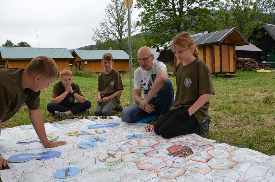 Zajęcia edukacyjne na obozie zorganizowanym przez IPN – Nasiczne, 8 sierpnia 2022. Fot. Katarzyna Gajda-Bator IPN O/Rzeszów