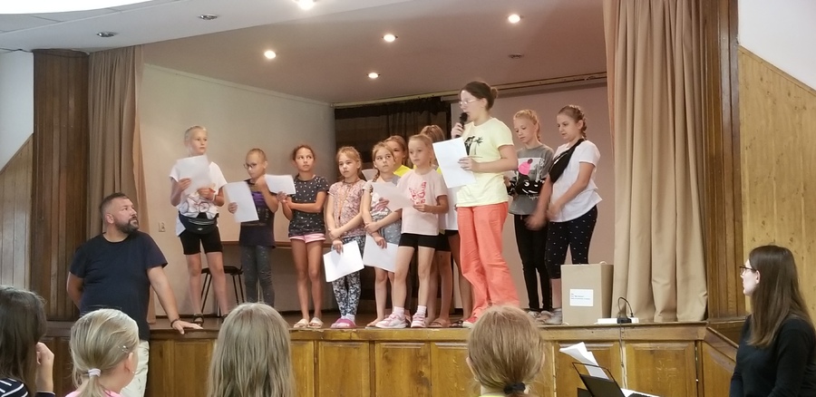 „Z pieśnią przez wieki – historia polskiego hymnu w związku z 200 rocznicą śmierci Józefa Wybickiego” na obozie w Myczkowcach, 23 sierpnia 2022. Fot. Zenon Fajger (IPN)