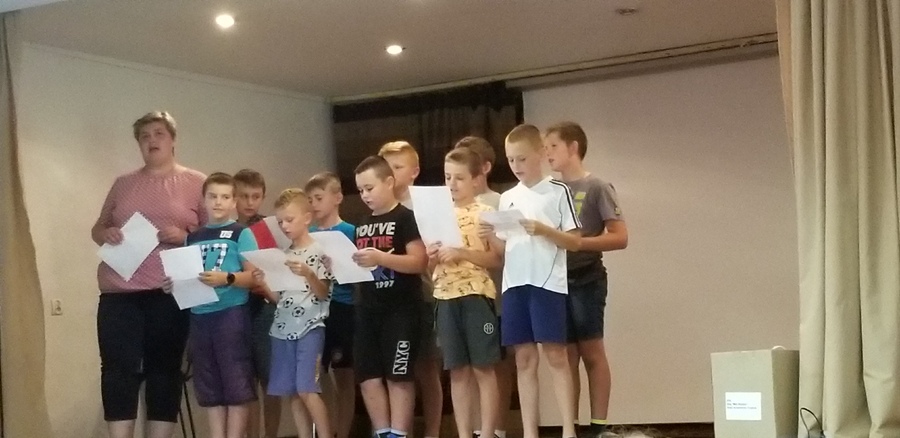 „Z pieśnią przez wieki – historia polskiego hymnu w związku z 200 rocznicą śmierci Józefa Wybickiego” na obozie w Myczkowcach, 23 sierpnia 2022. Fot. Zenon Fajger (IPN)