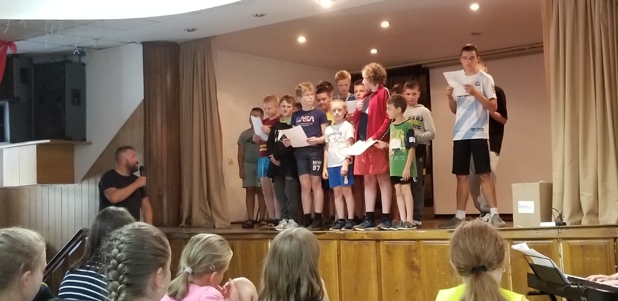 „Z pieśnią przez wieki – historia polskiego hymnu w związku z 200 rocznicą śmierci Józefa Wybickiego” na obozie w Myczkowcach, 23 sierpnia 2022. Fot. Zenon Fajger (IPN)