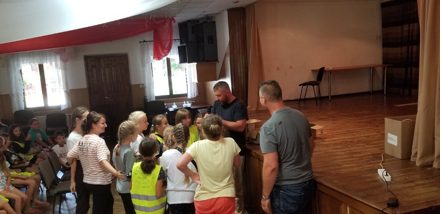 „Z pieśnią przez wieki – historia polskiego hymnu w związku z 200 rocznicą śmierci Józefa Wybickiego” na obozie w Myczkowcach, 23 sierpnia 2022. Fot. Zenon Fajger (IPN)