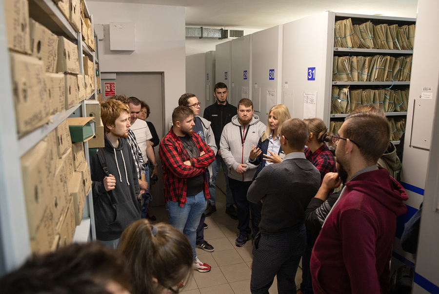 Lekcja archiwalna dla studentów Uniwersytetu Rzeszowskiego – Rzeszów, 17 października 2022. Fot. Igor Witowicz IPN O/Rzeszów