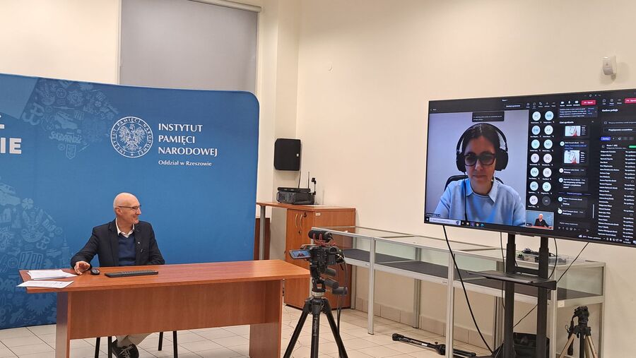 Zenon Fajger podczas warsztatów przedmiotowo-metodycznych „Od przeszłości do teraźniejszości” – Rzeszów, 18 października 2022. Fot. Jacek Magdoń IPN O/Rzeszów