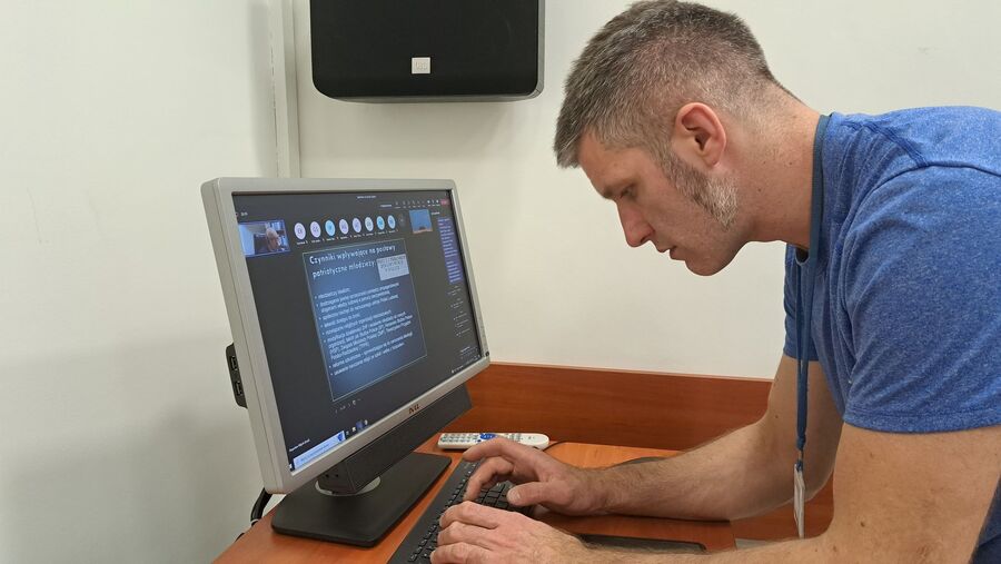 Karol Czechowicz podczas warsztatów przedmiotowo-metodycznych „Od przeszłości do teraźniejszości” – Rzeszów, 18 października 2022. Fot. Jacek Magdoń IPN O/Rzeszów