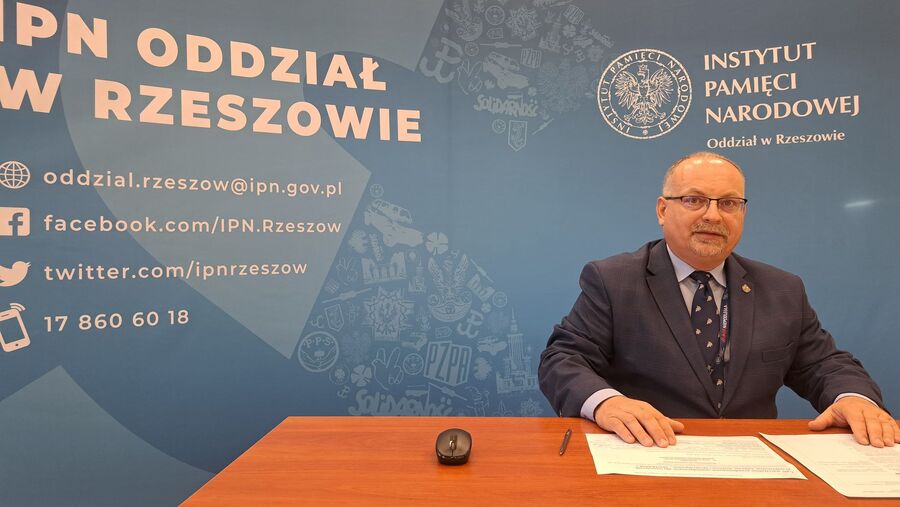 Dr Jacek Magdoń podczas warsztatów przedmiotowo-metodycznych „Od przeszłości do teraźniejszości” – Rzeszów, 18 października 2022. Fot. Karol Czechowicz IPN O/Rzeszów