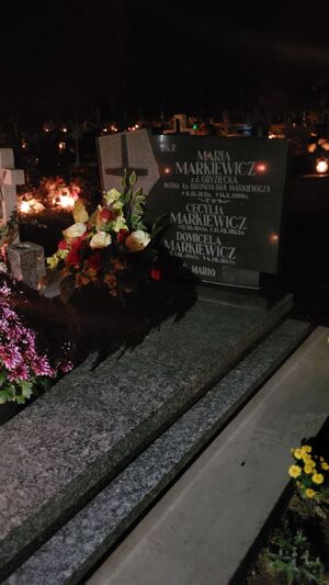 Cmentarz w Pruchniku na mogile rodziny Markiewiczów
