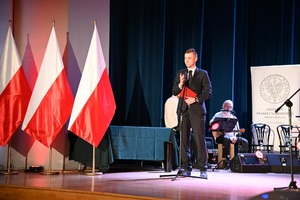 Radosław Wiatr , wicewojewoda podkarpacki na uroczystości wręczenia Nagrody Honorowej IPN Świadek Historii – Rzeszów, 22 listopada 2022