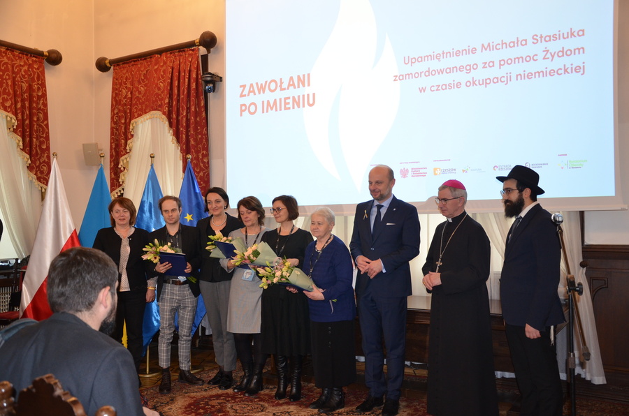 Upamiętnienie Michała Stasiuka zamordowanego za pomoc Żydom w czasie okupacji niemieckiej – Rzeszów, 29 listopada 2022. Fot. Katarzyna Gajda-Bator IPN