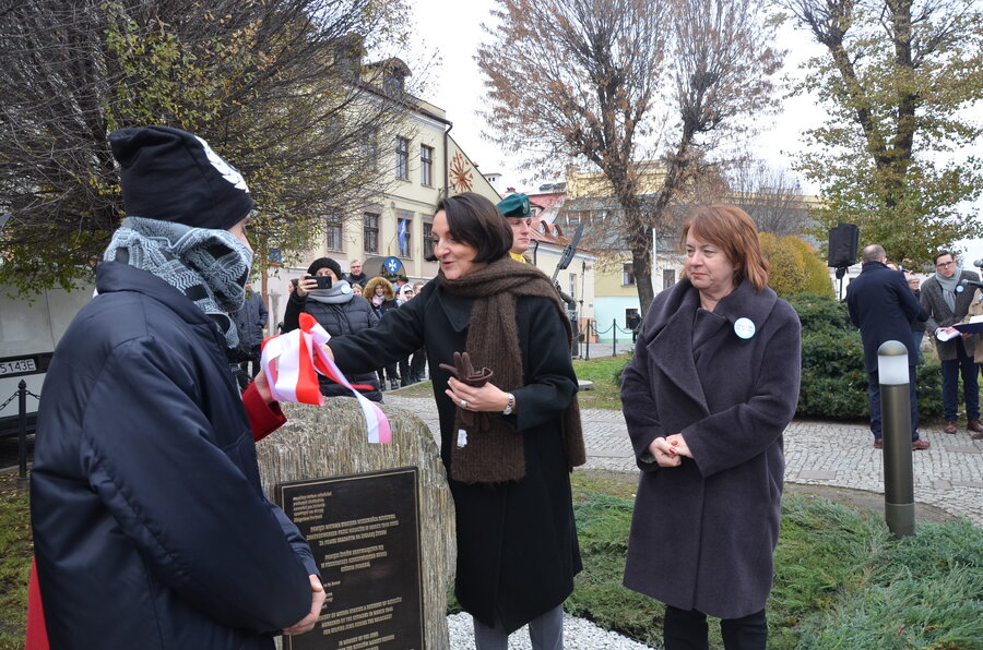 Upamiętnienie Michała Stasiuka zamordowanego za pomoc Żydom w czasie okupacji niemieckiej – Rzeszów, 29 listopada 2022. Fot. Katarzyna Gajda-Bator IPN