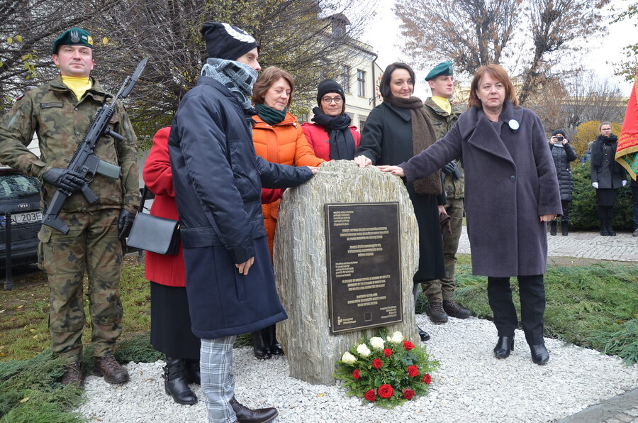 Upamiętnienie Michała Stasiuka zamordowanego za pomoc Żydom w czasie okupacji niemieckiej – Rzeszów, 29 listopada 2022. Fot. Katarzyna Gajda-Bator IPN
