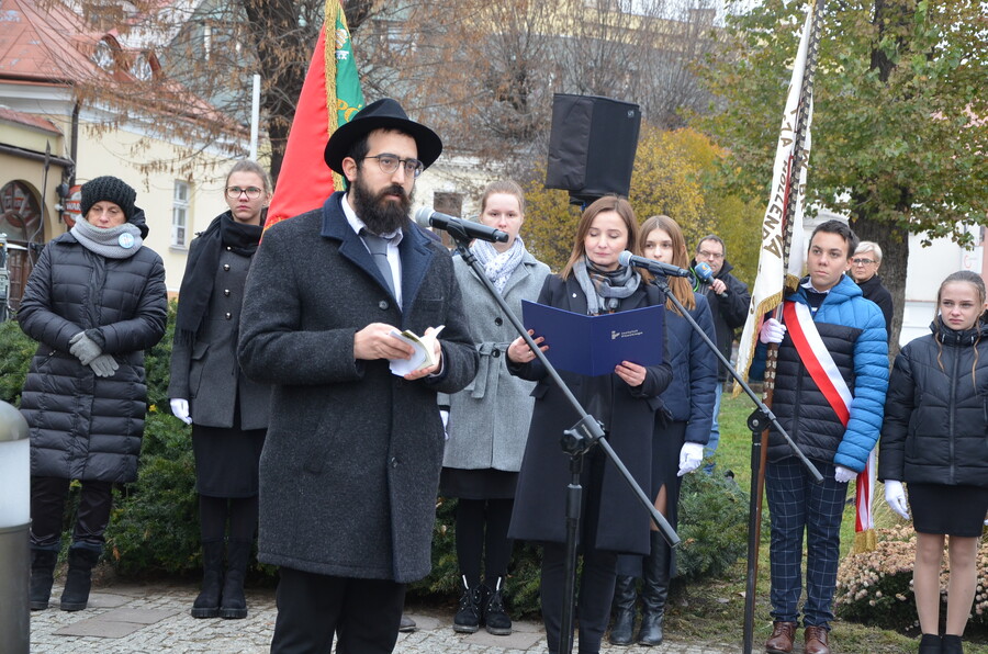 Upamiętnienie Michała Stasiuka zamordowanego za pomoc Żydom w czasie okupacji niemieckiej – Rzeszów, 29 listopada 2022. Fot. Katarzyna Gajda-Bator IPN