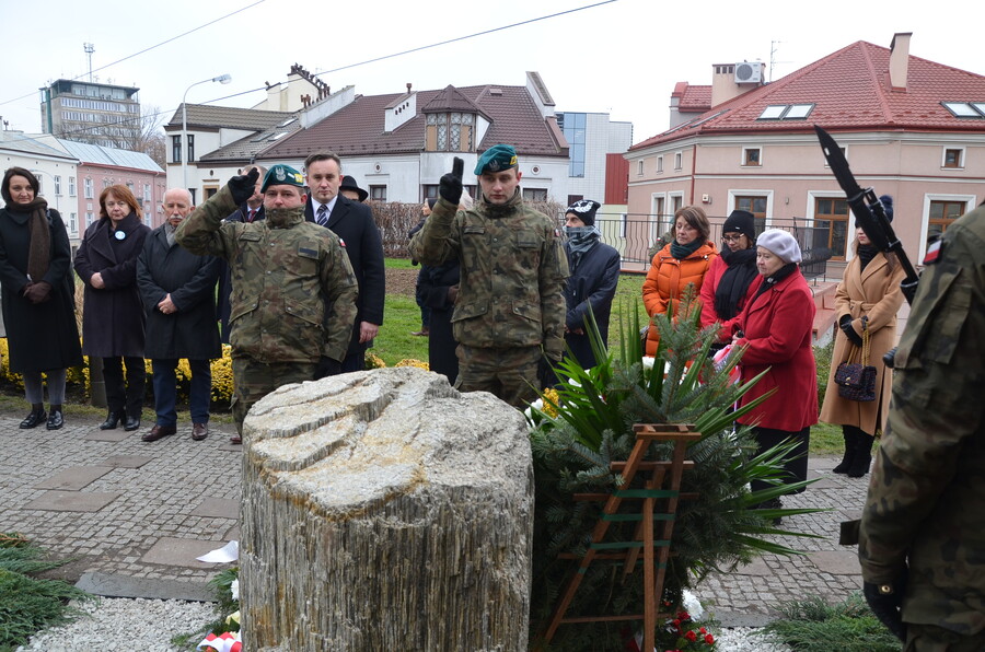 Upamiętnienie Michała Stasiuka zamordowanego za pomoc Żydom w czasie okupacji niemieckiej – Rzeszów, 29 listopada 2022. Fot. Katarzyna Gajda-Bator IPN