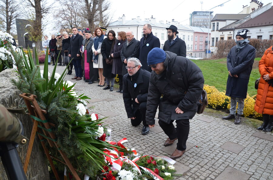 Upamiętnienie Michała Stasiuka zamordowanego za pomoc Żydom w czasie okupacji niemieckiej – Rzeszów, 29 listopada 2022. Fot. Katarzyna Gajda-Bator IPN