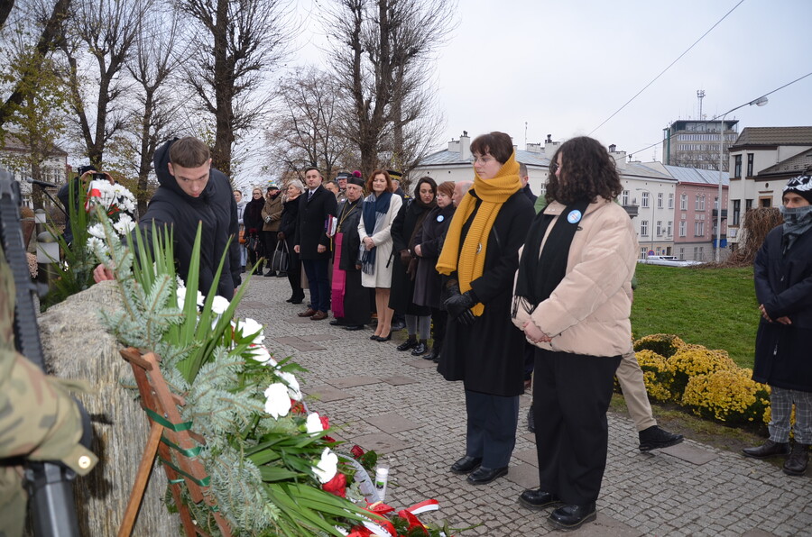 Upamiętnienie Michała Stasiuka zamordowanego za pomoc Żydom w czasie okupacji niemieckiej – Rzeszów, 29 listopada 2022. Fot. Katarzyna Gajda-Bator IPN