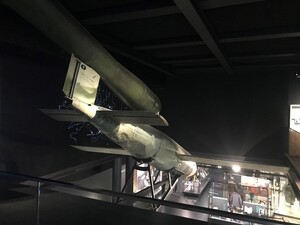 Bomba latająca V1 na ekspozycji Imperial War Museum w Londynie. Fot. Mirosław Surdej IPN